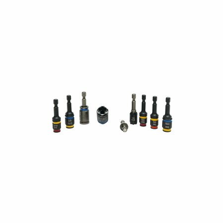 MALCO 2 in. C-RHEX Cleanable, reversible, and Sawtooth Magnetic Hex Driver, 8 Piece Set MALCOMBO6